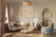 Bellamy Three Light Flush Mount (IFM1149A15NBK)