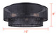 Bellamy Three Light Flush Mount (IFM1149A19BK)
