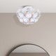 Cassia Two Light Flush Mount (IFM2022B14WH)