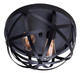 Gigi Two Light Flush Mount (IFM567A13BK-C)
