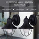 Outdoor One Light Outdoor Lantern (IOL143TBK-C)