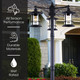 Treehouse Three Light Outdoor Lantern (IOL156BK)