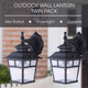 Fieldhouse One Light Outdoor Lantern (IOL183TBK-C)