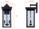 Shana Two Light Outdoor Wall Lantern (IOL705BK)