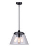Canarm - IPL1097A03BK13 - Three Light Pendant - Declan - Matte Black