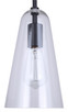 Luisa One Light Pendant (IPL1144A01BK)