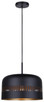 Canarm - IPL1207A01BK - One Light Pendant - Miles - Matte Black
