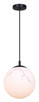Canarm - IPL2101B01BK - One Light Pendant - Halsey - Black
