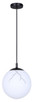 Halsey One Light Pendant (IPL2101B01BK)