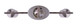 Toni Three Light Pendant (IPL379A03BPT)
