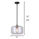 Fauna One Light Pendant (IPL778B01BKG)