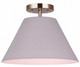 Canarm - ISF1076A01MGG - One Light Semi-Flush Mount - Talia - Matte Grey And Gold