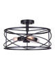 Canarm - ISF1079A03BK - Three Light Semi Flush Mount - Malene - Black