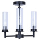 Benson Three Light Semi Flush Mount (ISF1205A03BK)