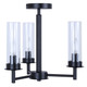 Benson Three Light Semi Flush Mount (ISF1205A03BK)
