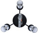 Benson Three Light Semi Flush Mount (ISF1205A03BK)
