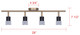 Elsee Four Light Track Lighting (IT1161A04BKG10)