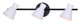Canarm - IT1163A03BW10 - Three Light Track Lighting - Radley - Black/White