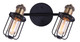 Canarm - IT704A02BKG - Two Light Track - Vox - Matte Black And Gold