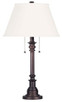 Canarm - ITL2121B31ORB - Two Light Table Lamp - Nevan - Oil Rubbed Bronze