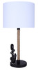Sidro One Light Table Lamp (ITL2139B26BK)