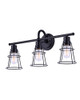 Canarm - IVL1053A03BK - Three Light Vanity - Dree - Black