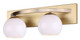 Canarm - IVL1169A02GDP - Two Light Vanity - Monroe - Gold