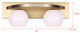 Monroe Two Light Vanity (IVL1169A02GDP)
