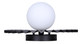 Payton One Light Vanity (IVL1210A01BK9)