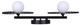 Payton Two Light Vanity (IVL1210A02BK9)
