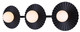 Canarm - IVL1210A03BK9 - Three Light Vanity - Payton - Matte Black