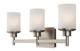 Canarm - IVL408A03BN - Three Light Vanity - Lyndi - Brushed Nickel