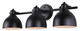 Canarm - IVL622A03BK - Three Light Vanity - Polo - Matte Black