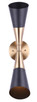 Emlen Two Light Wall Sconce (IWF1073A02BKG)