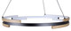Azria LED Chandelier (LCH283A24BKB)