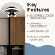 Denver Two Light Ceiling/Wall Mount (LCW314A02BK)