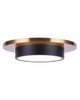 Canarm - LFM212B12BKG - LED Flush Mount - Jaxton - Matte Black And Gold