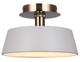 Canarm - LFM263A13GYG - LED Flush Mount - Jessa - Matte Gray And Gold