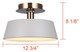 Jessa LED Flush Mount (LFM263A13GYG)