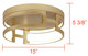 Bettony LED Flush Mount (LFM278A15PGD)