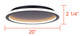 Gavyn LED Flush Mount (LFM279A20BK)