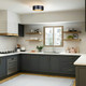 Kyrie LED Flush Mount (LFM285A12BK)