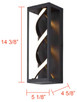 Zora LED Outdoor Lantern (LOL655BK)