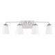 Capital Lighting - 114141BN-331 - Four Light Vanity - Braylon - Brushed Nickel