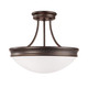 Capital Lighting - 2037OR - Three Light Semi Flush Mount - Hansen - Oil Rubbed Bronze