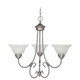 Capital Lighting - 3223MN-220 - Three Light Chandelier - Hometown - Matte Nickel