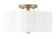 Capital Lighting - 4452BG-557 - Two Light Semi Flush Mount - Quinn - Brushed Gold