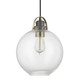 Capital Lighting - 4641GA-136 - One Light Pendant - Dean - Graphite and Aged Brass