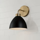 manufacturer_finish:Aged Brass and Black|manufacturer_glass:Matte Black Metal Shade with White Interior