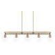 Capital Lighting - 821151AD-426 - Five Light Island Pendant - Mid Century - Aged Brass